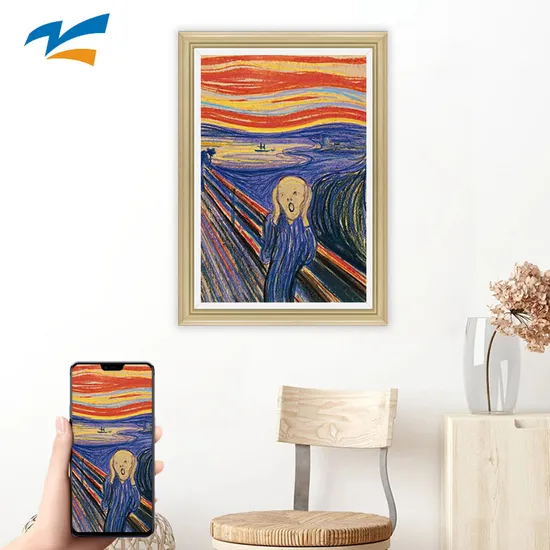 32inch 43inch Nft Digital Photo Frame Android Nft Digital Photo Frame Wireless WiFi Display Screen Wooden Photo Frame