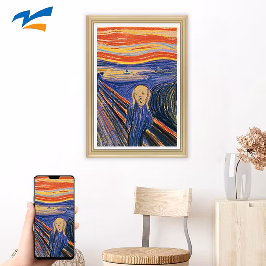 32inch 43inch Nft Digital Photo Frame Android Nft Digital Photo Frame Wireless WiFi Display Screen Wooden Photo Frame