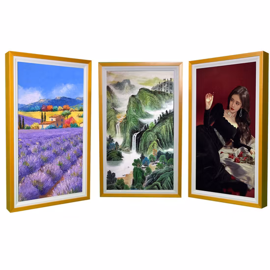 32 pulgadas 43 pulgadas Nft Marco de fotos digital Android Nft Marco de fotos digital WiFi inalámbrico Pantalla de visualización Marco de fotos de madera